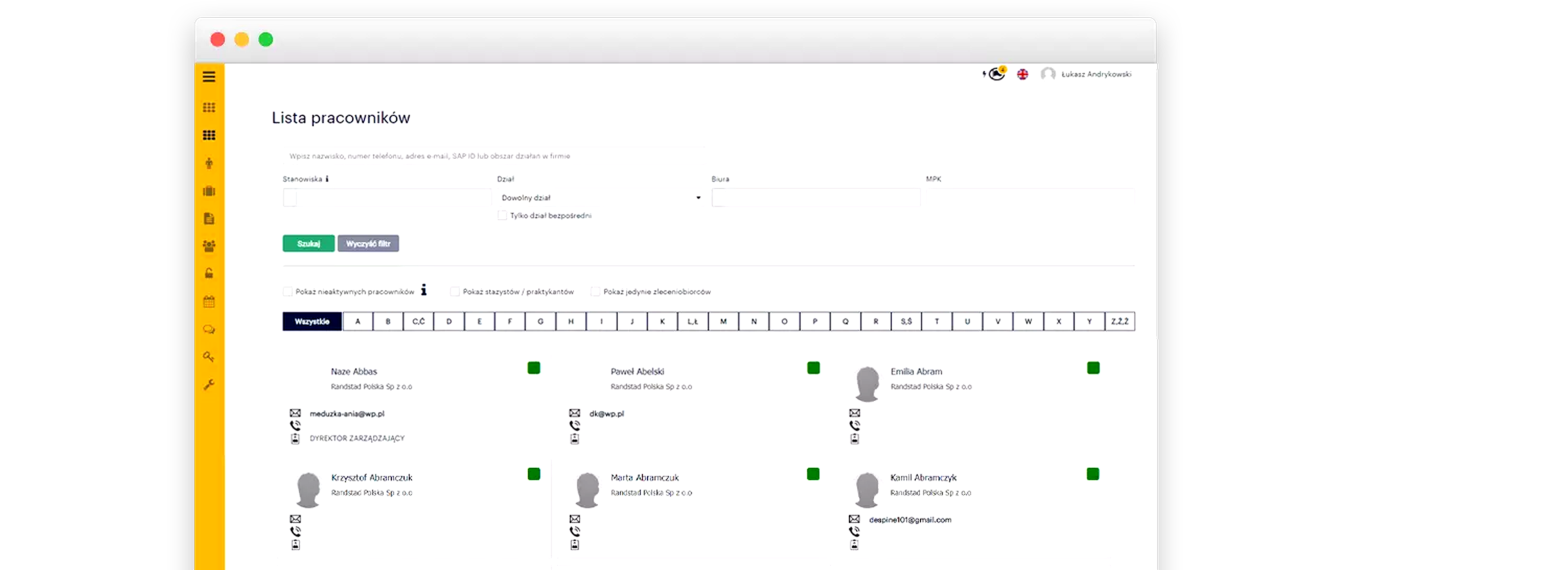 Human resource management in an organization